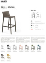 Nardi Trill Stool Sgabello Antracite - Image 3