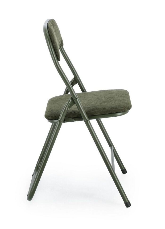 Sedia Pieghevole Joy Velluto Verde – Image 3