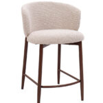 Sgabello Cucina Amalia Noce/Beige