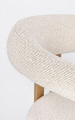 Sedia C-Br Giuditta Naturale/Lino - Imagen 8
