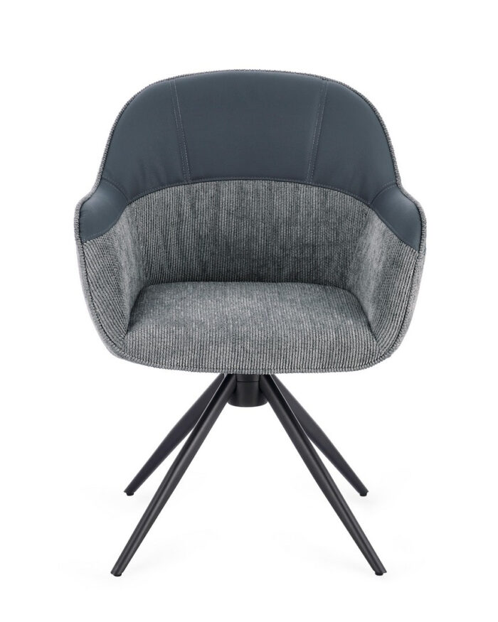 Sedia C-Br Girevole Isotta Grigio - immagine 4