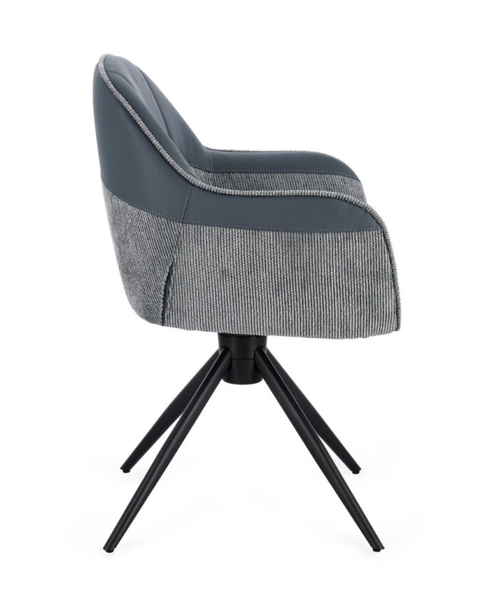 Sedia C-Br Girevole Isotta Grigio - immagine 5