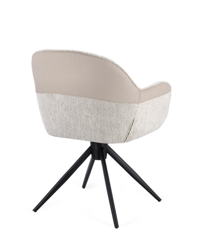 Sedia C-Br Girevole Isotta Beige - Imagen 2
