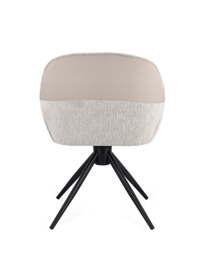 Sedia C-Br Girevole Isotta Beige - Imagen 4