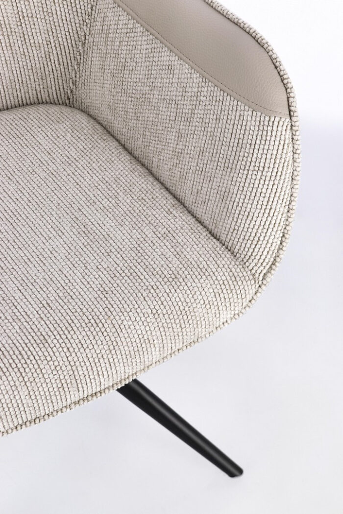 Sedia C-Br Girevole Isotta Beige - Imagen 7