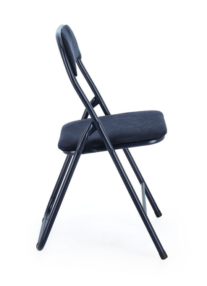 Sedia Pieghevole Joy Velluto Blu - Imagen 2
