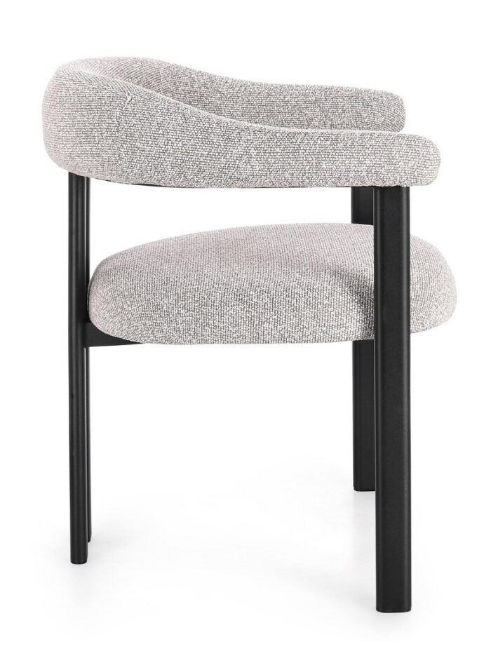 Sedia C-Br Giuditta Nero/Grigio - Imagen 3