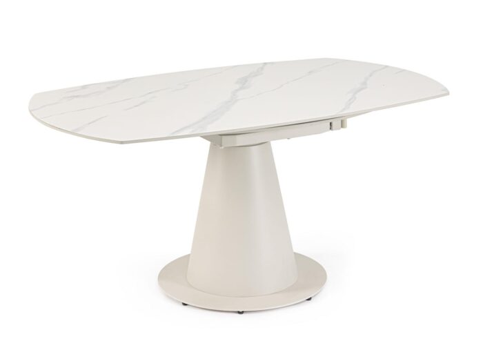 Tavolo Allungabile Jami 160×102/160 Crema/Statuario – Image 3