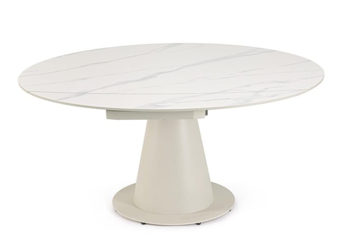 Tavolo Allungabile Jami 160×102/160 Crema/Statuario – Image 2