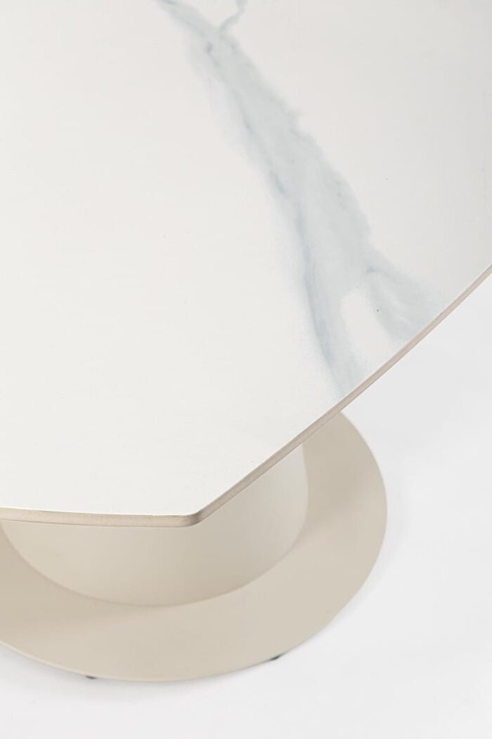 Tavolo Allungabile Jami 160×102/160 Crema/Statuario – Image 6