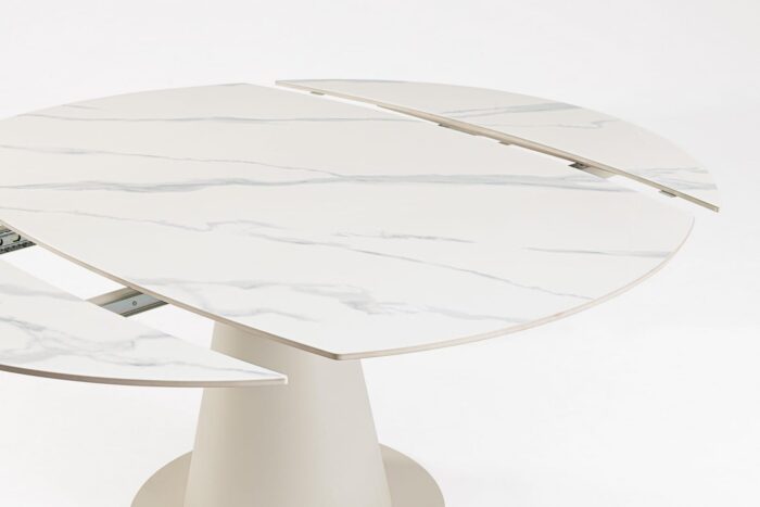 Tavolo Allungabile Jami 160×102/160 Crema/Statuario – Image 7