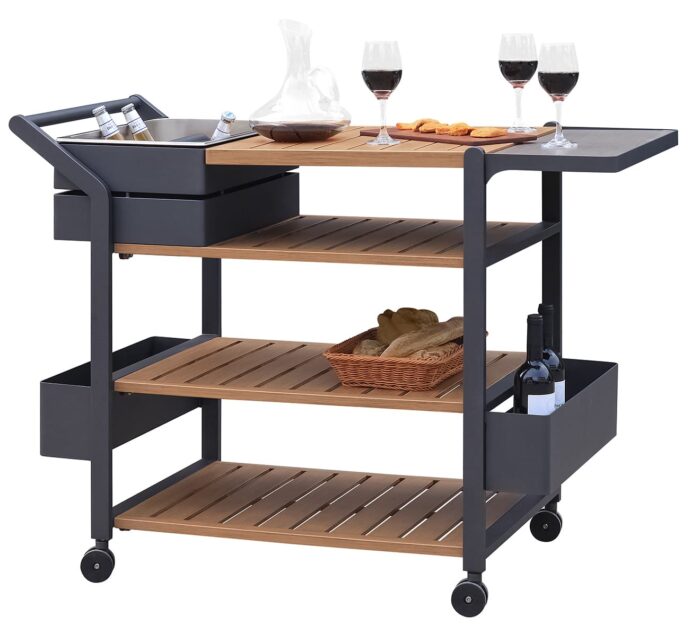 Carrello Ardis Antracite Con Ghiacciaia Integrata - Imagen 2