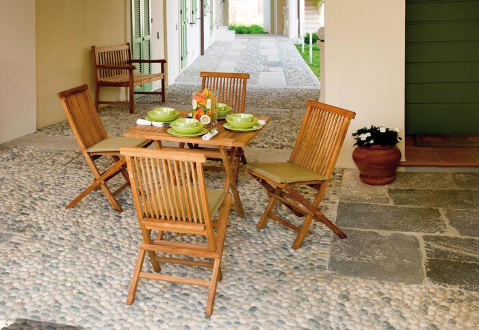 Tavolo Vulcano 80x80 In Teak – Bild 6