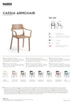 Nardi Sedia Cassia Armchair Colore Tabacco – Image 5