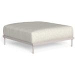 CleoSoft Alu Sofa Pouf Warm White