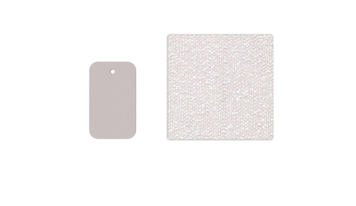 CleoSoft Alu Sofa Pouf Warm White – Image 2
