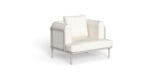Lisa Set 1 Sofa + 2 Poltrona Living + Tavolo Caffè D85 + Tavolo Caffè D65 Warm white-Castle white – Image 5