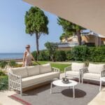 Tess Set 1 Sofa + 2 Poltrona Living + 1 Tavolo Caffè D60 + 1 Tavolo Caffè D80