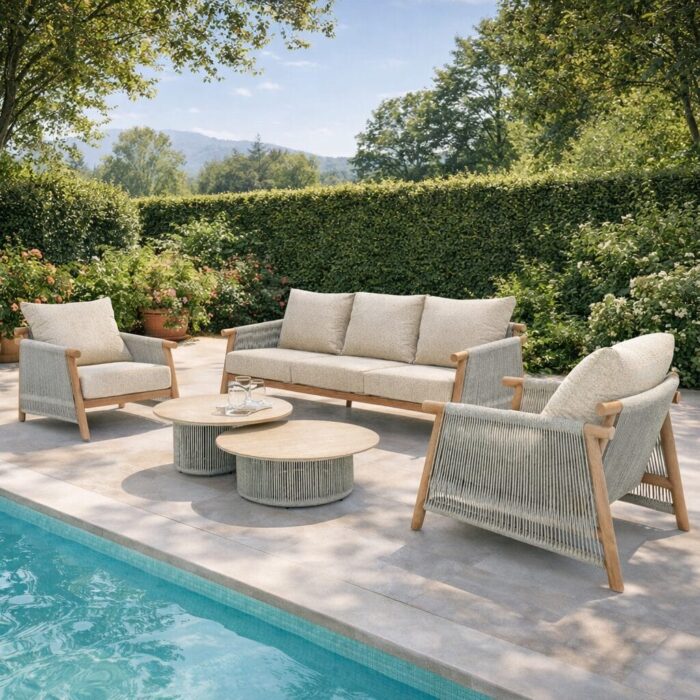 Set5 Salotto Da Giardino Con Cuscini - immagine 16